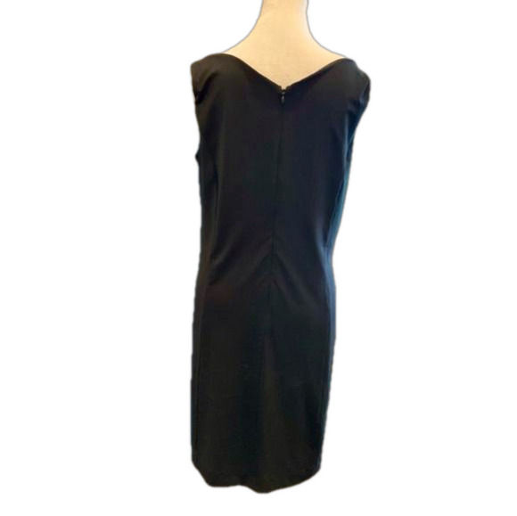 Chico’s sz 1.5 sleeveless black fully lined sheath dress with stretch - Picture 2 of 8